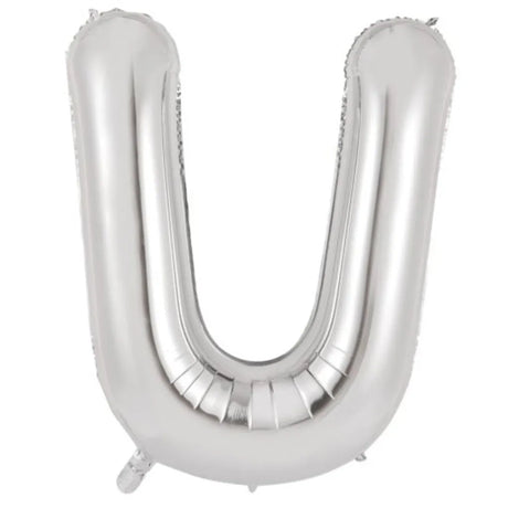Alpen Decrotex Foil Balloon Letter U Silver 34in 213920