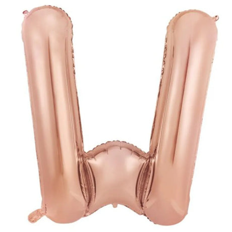 Alpen Decrotex Foil Balloon Letter W Rose Gold 34in 213992