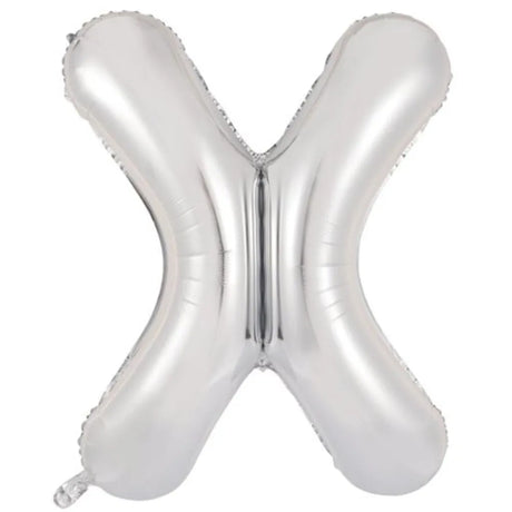 Alpen Decrotex Foil Balloon Letter X Silver 34in 213923