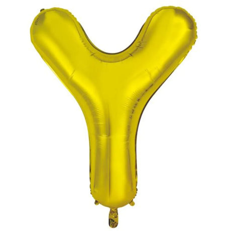 Alpen Decrotex Foil Balloon Letter Y Gold 34in 213964