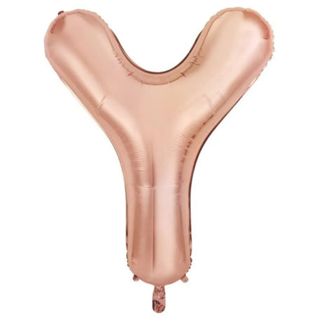 Alpen Decrotex Foil Balloon Letter Y Rose Gold 34in 213994
