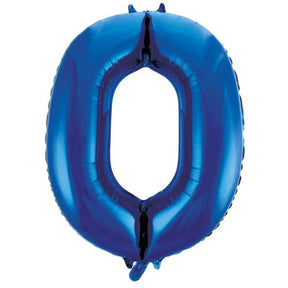 Alpen Decrotex Foil Balloon Number 0 Blue 34in 213730