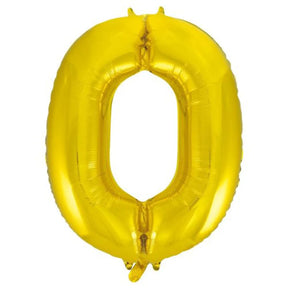 Alpen Decrotex Foil Balloon Number 0 Gold 34in 213710
