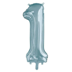 Alpen Decrotex Foil Balloon Number 1 Light Blue 34in 213751