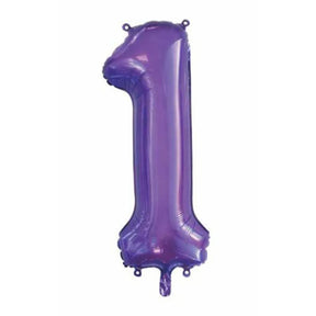 Alpen Decrotex Foil Balloon Number 1 Purple 34in 213841