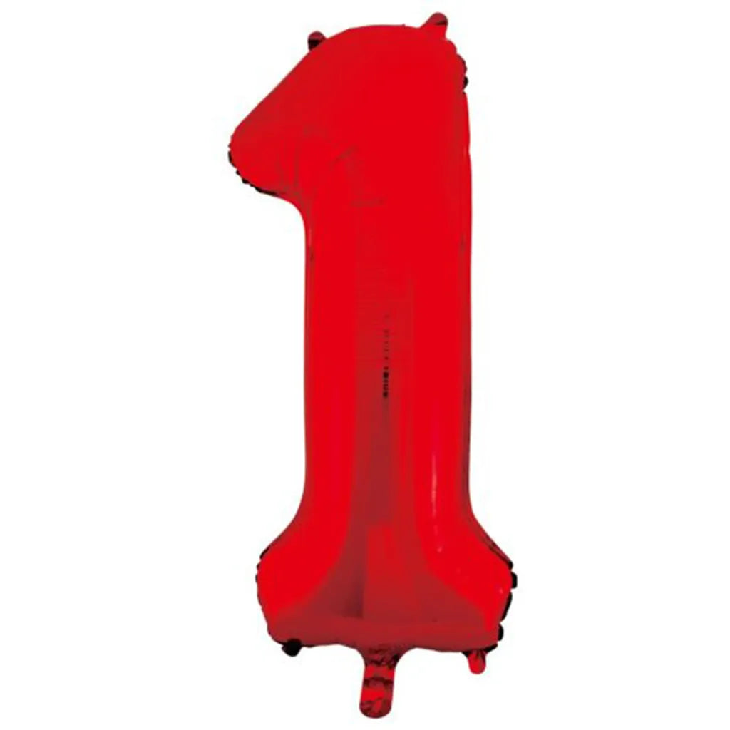 Alpen Decrotex Foil Balloon Number 1 Red 34in 213821