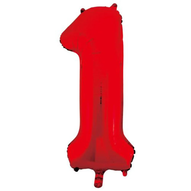Alpen Decrotex Foil Balloon Number 1 Red 34in 213821