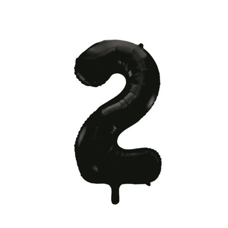 Alpen Decrotex Foil Balloon Number 2 Black 34in 213782