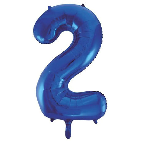 Alpen Decrotex Foil Balloon Number 2 Blue 34in 213732