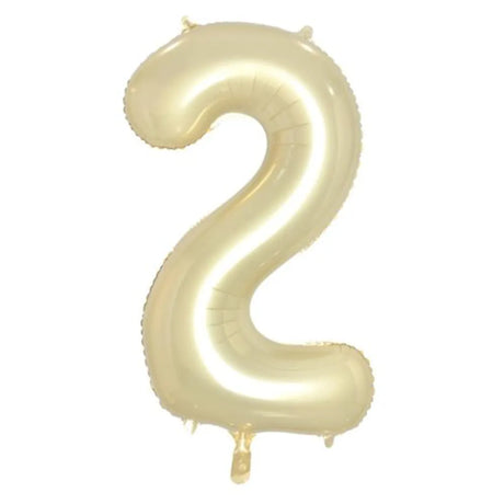 Alpen Decrotex Foil Balloon Number 2 Luxe Gold 34in 213682