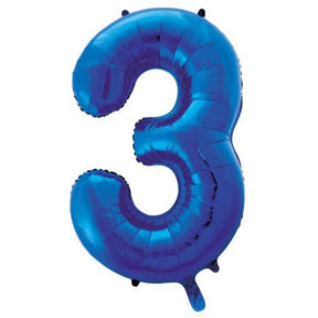 Alpen Decrotex Foil Balloon Number 3 Blue 34in 213733