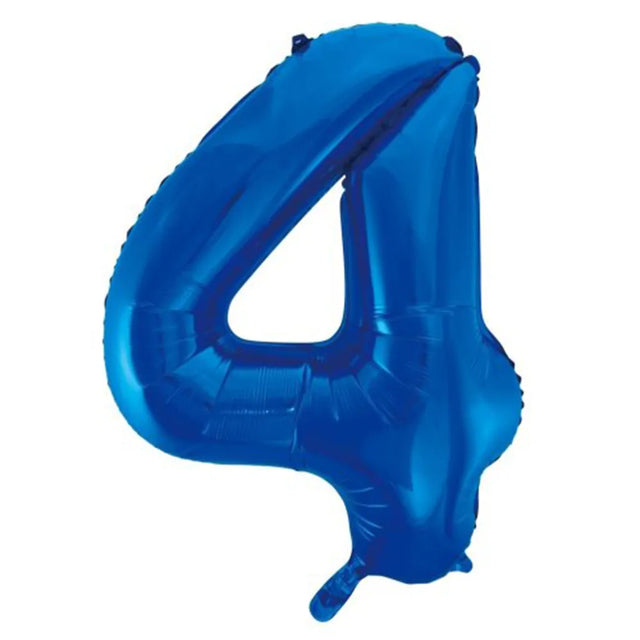 Alpen Decrotex Foil Balloon Number 4 Blue 34in 213734