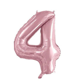 Alpen Decrotex Foil Balloon Number 4 Light Pink 34in 213764