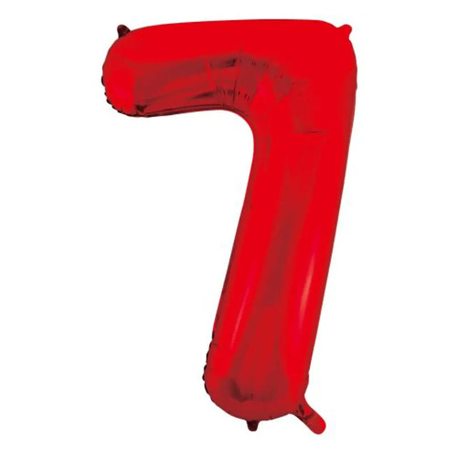 Alpen Decrotex Foil Balloon Number 7 Red 34in 213827