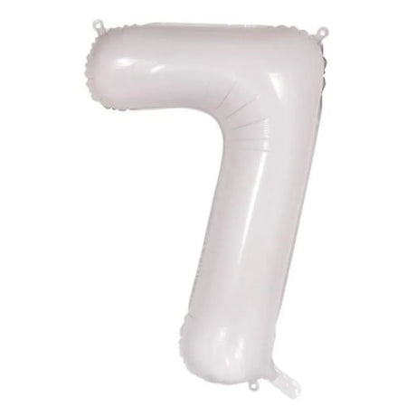Alpen Decrotex Foil Balloon Number 7 White 34in 213807