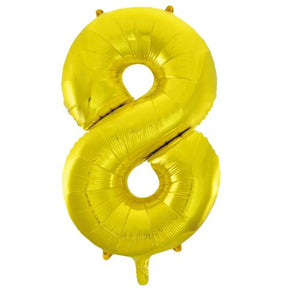 Alpen Decrotex Foil Balloon Number 8 Gold 34in 213718
