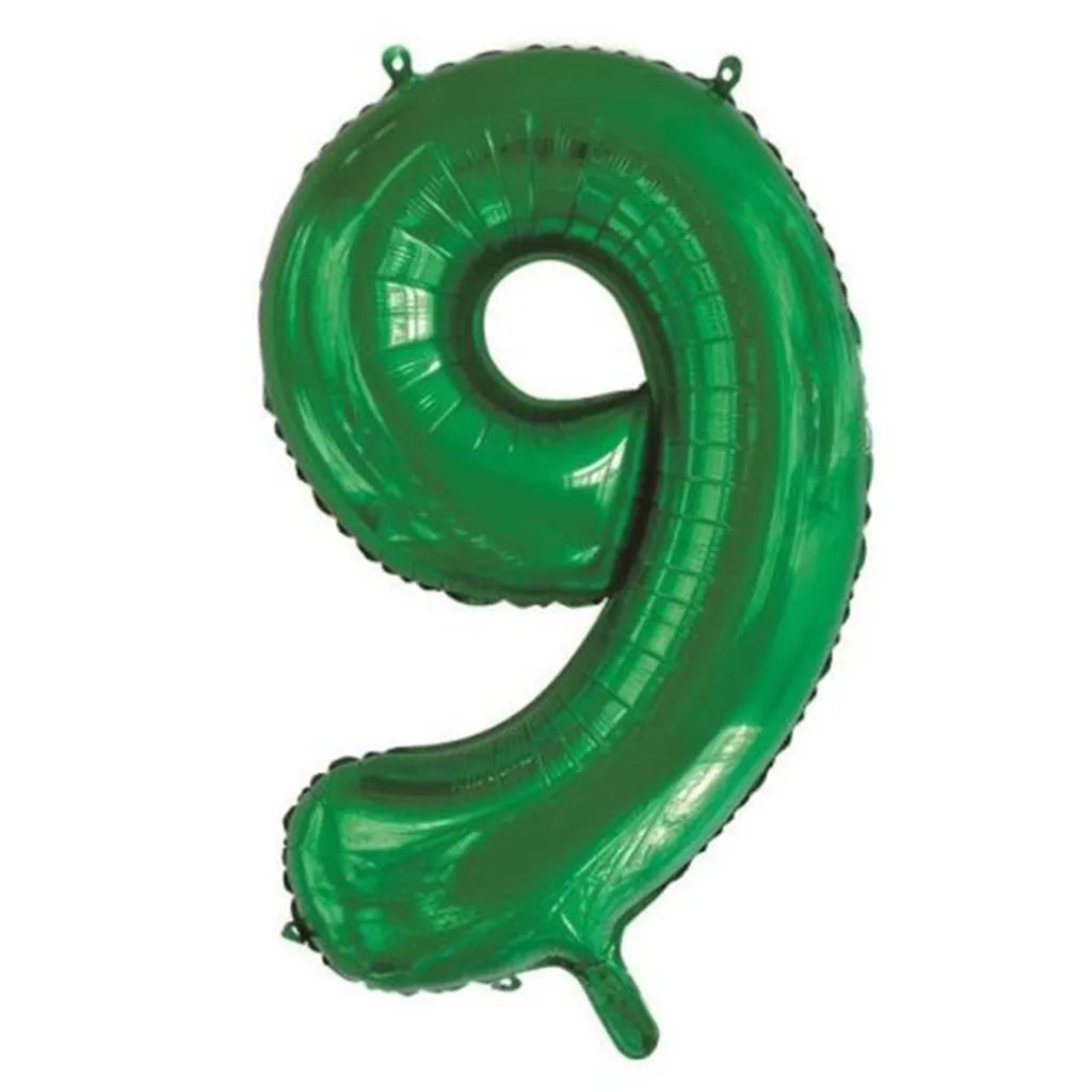 Alpen Decrotex Foil Balloon Number 9 Green 34in 213839