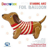 Alpen Decrotex Foil Balloon Standing Airz Dachshund 68cm 211220 01