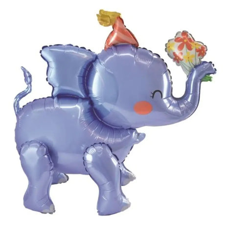 Alpen Decrotex Foil Balloon Standing Airz Elephant 60cm 211216