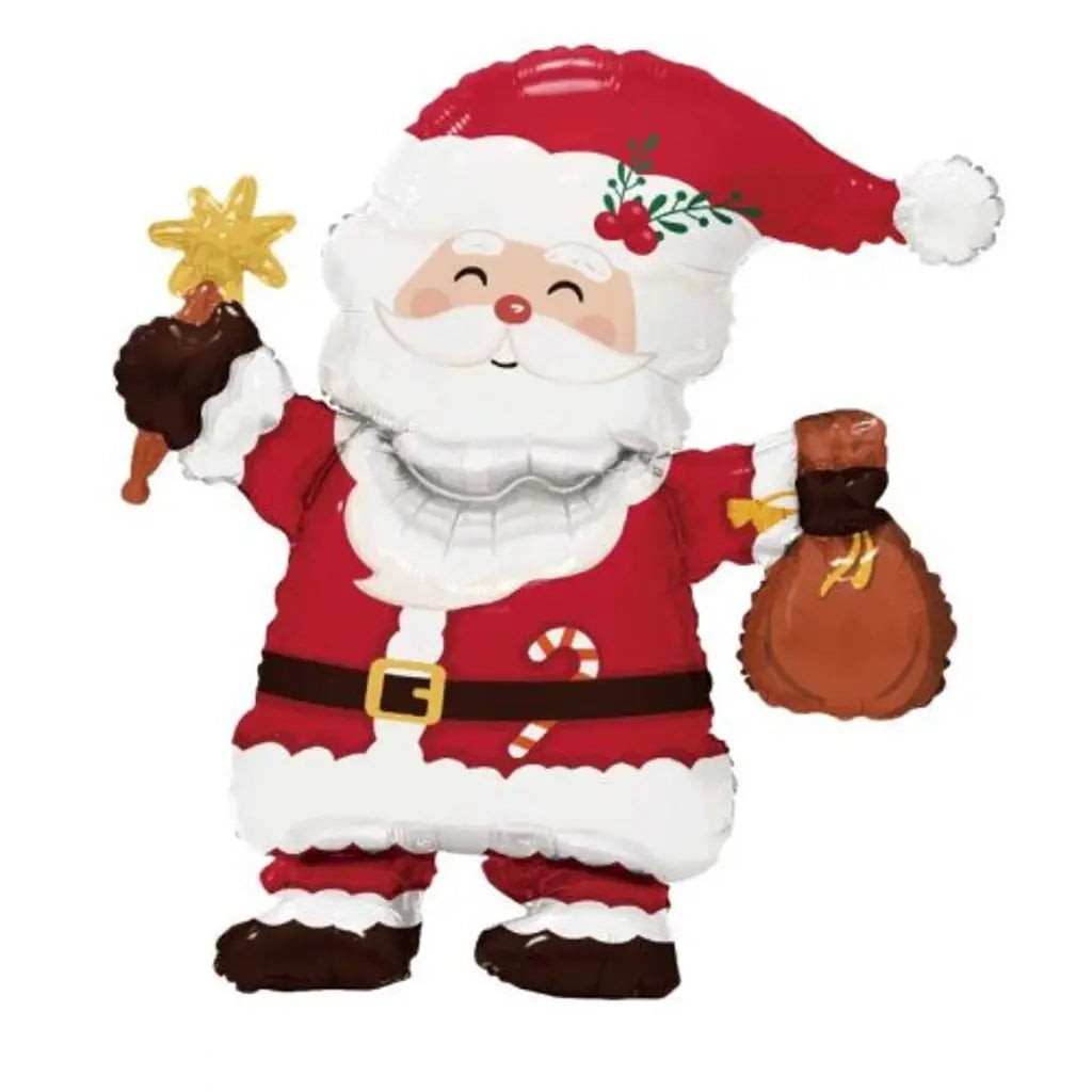 Alpen Decrotex Foil Balloon Standing Airz Santa Claus 76cm 211295