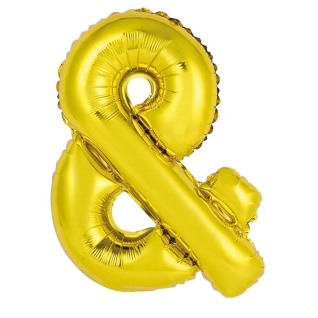 Alpen Decrotex Foil Balloon Symbol & Gold 34in 213966