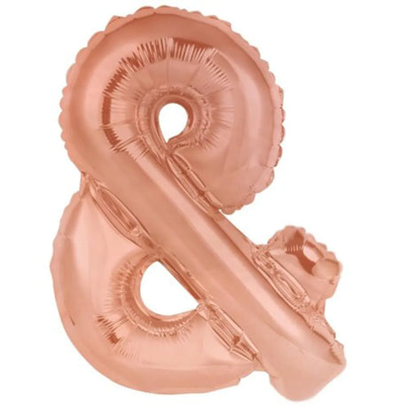 Alpen Decrotex Foil Balloon Symbol & Rose Gold 34in 213996