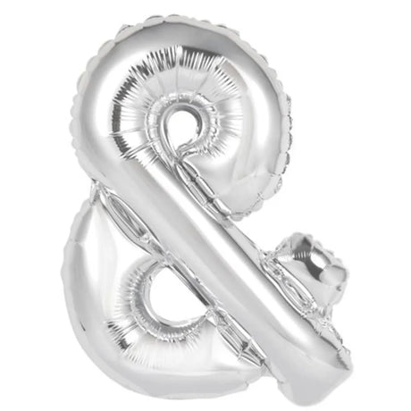 Alpen Decrotex Foil Balloon Symbol & Silver 34in 213926