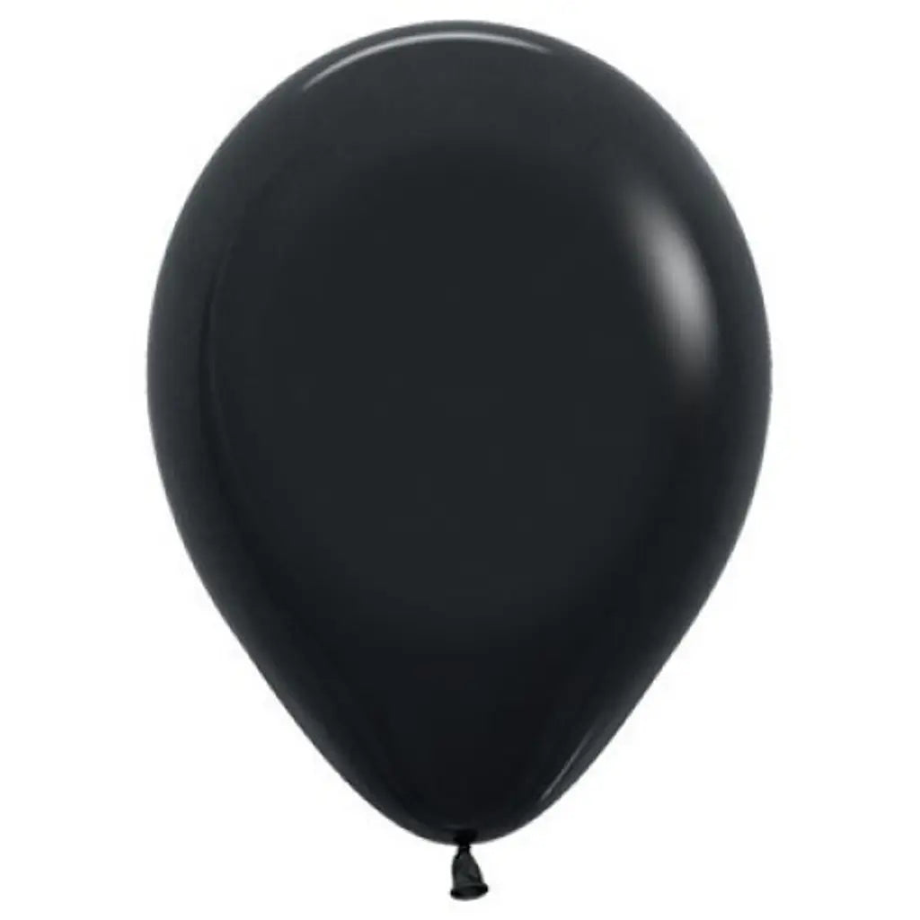 Alpen Decrotex Latex Balloon Fashion Black 12cm 100Pk 206375