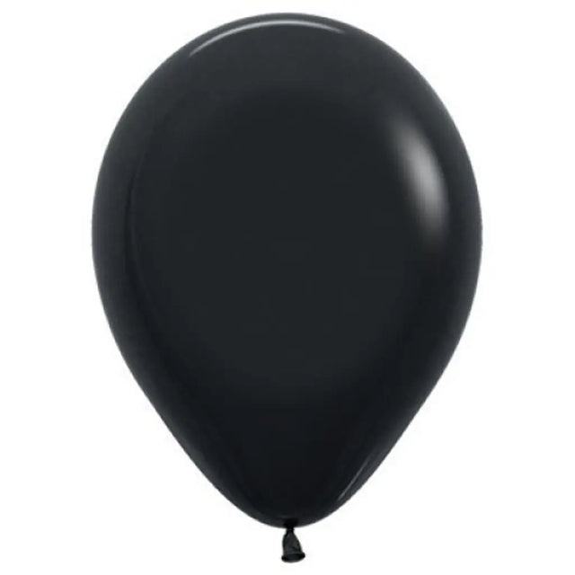 Alpen Decrotex Latex Balloon Fashion Black 12cm 100Pk 206375