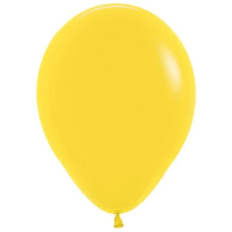 Alpen Decrotex Latex Balloon Fashion Yellow 12cm 100Pk 206359