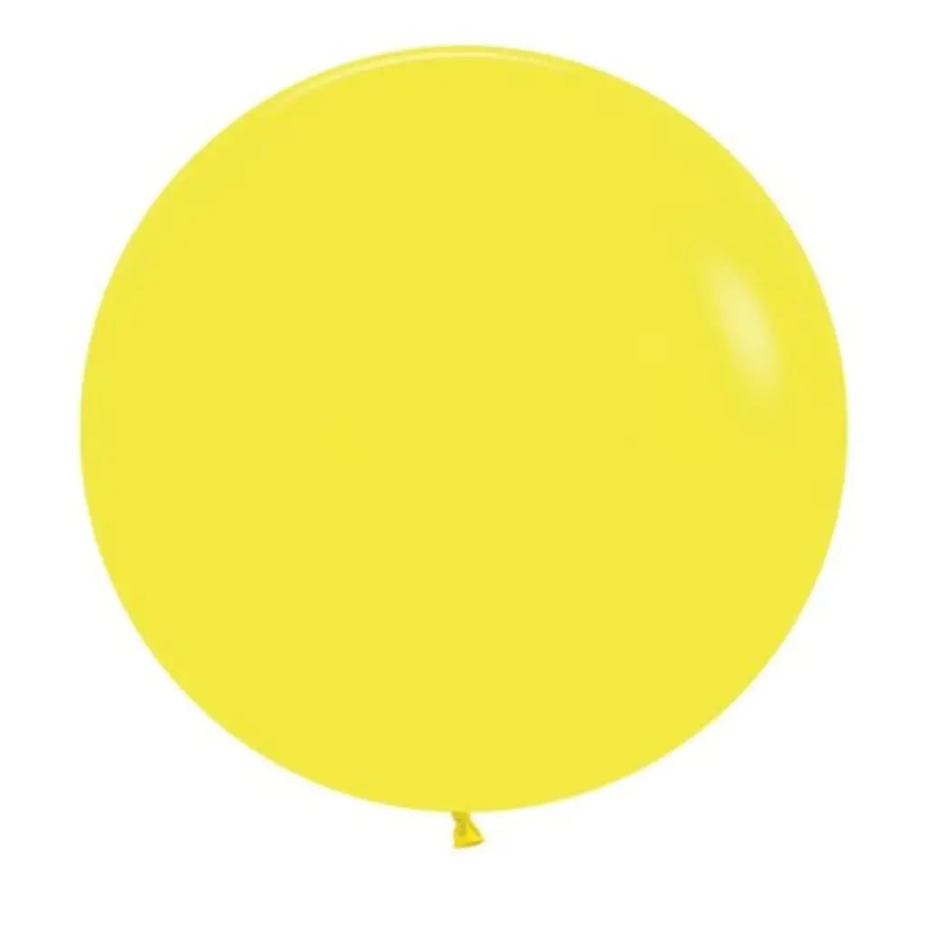 Alpen Decrotex Latex Balloon Fashion Yellow 60cm 3Pk 222656