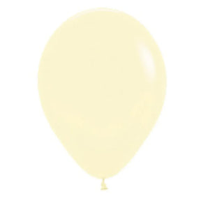 Alpen Decrotex Latex Balloon Matte Pastel Yellow 12cm 100Pk 206341