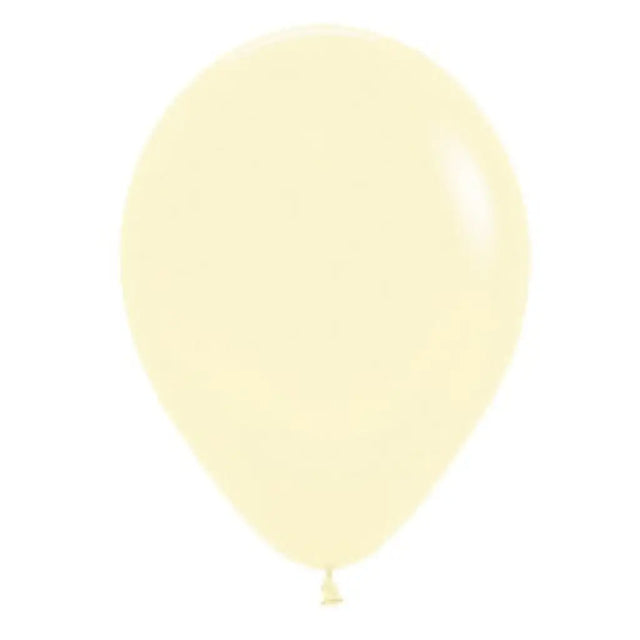 Alpen Decrotex Latex Balloon Matte Pastel Yellow 30cm 100Pk 206531