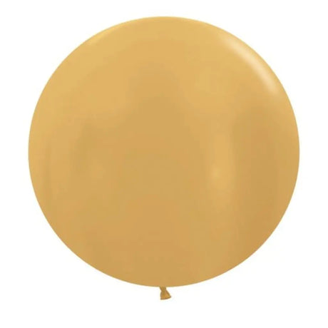Alpen Decrotex Latex Balloon Metallic Gold R 60cm 3Pk 222694