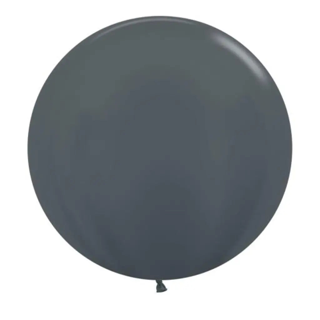 Alpen Decrotex Latex Balloon Metallic Graphite 60cm 3Pk 222695