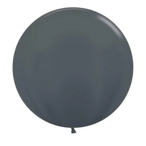 Alpen Decrotex Latex Balloon Metallic Graphite 60cm 3Pk 222695