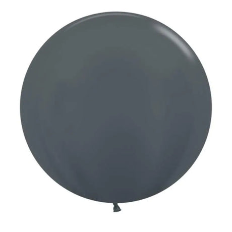 Alpen Decrotex Latex Balloon Metallic Graphite 60cm 3Pk 222695
