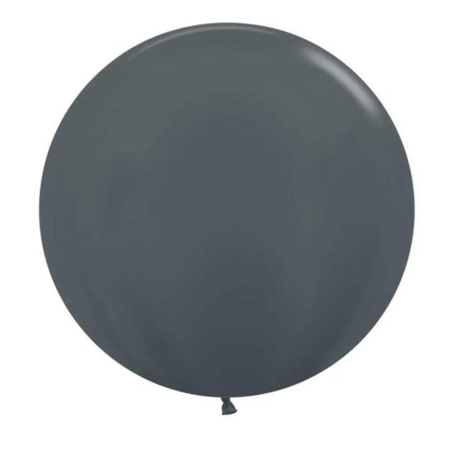 Alpen Decrotex Latex Balloon Metallic Graphite 60cm 3Pk 222695