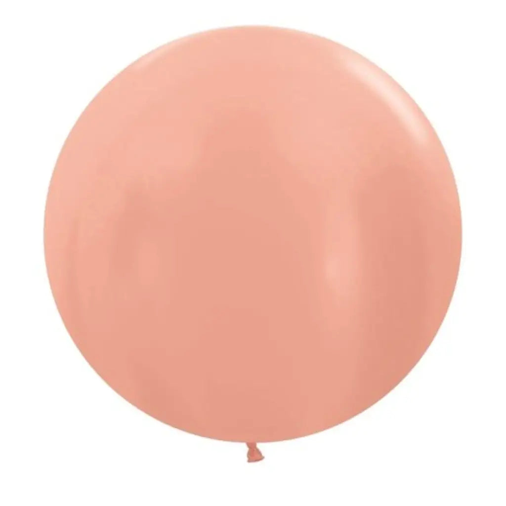 Alpen Decrotex Latex Balloon Metallic Rose Gold 60cm 3Pk 222693