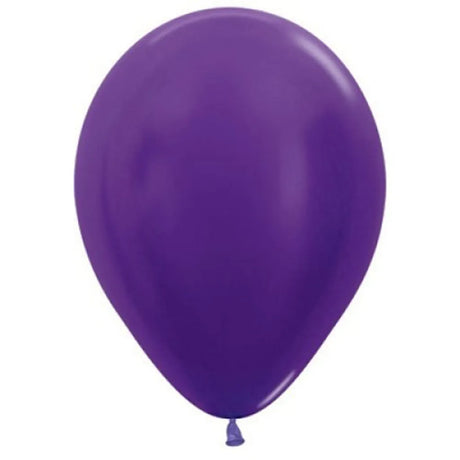 Alpen Decrotex Latex Balloon Metallic Violet 12cm 100Pk 206227
