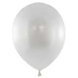Alpen Decrotex Latex Balloon Metallic White 30cm 100Pk 203236