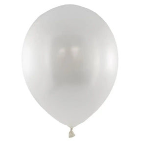 Alpen Decrotex Latex Balloon Metallic White 30cm 100Pk 203236