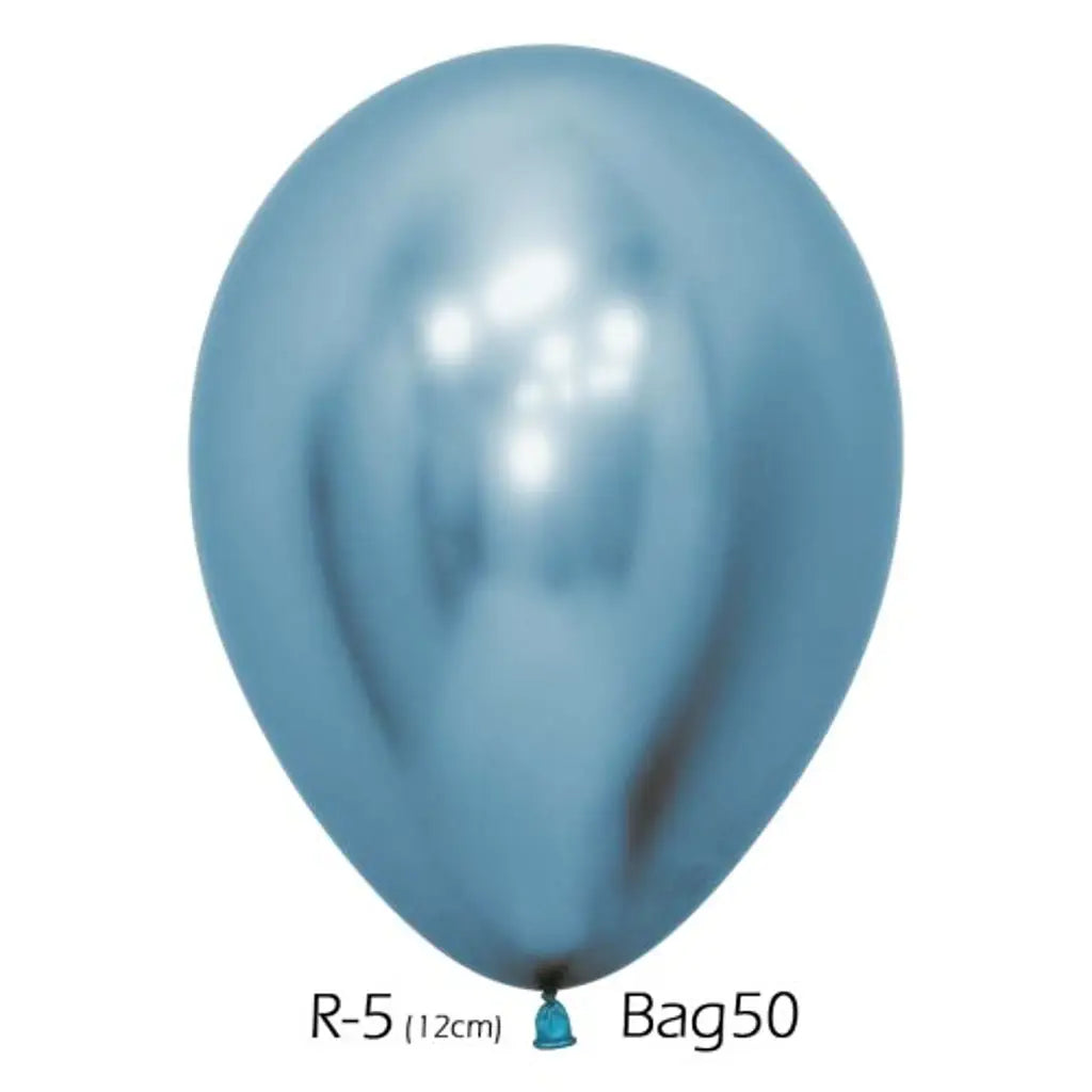 Alpen Decrotex Latex Balloon Reflex Blue 12cm 100Pk 206399