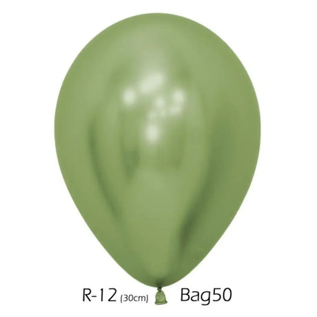 Alpen Decrotex Latex Balloon Reflex Lime Green 30cm 50Pk 206556