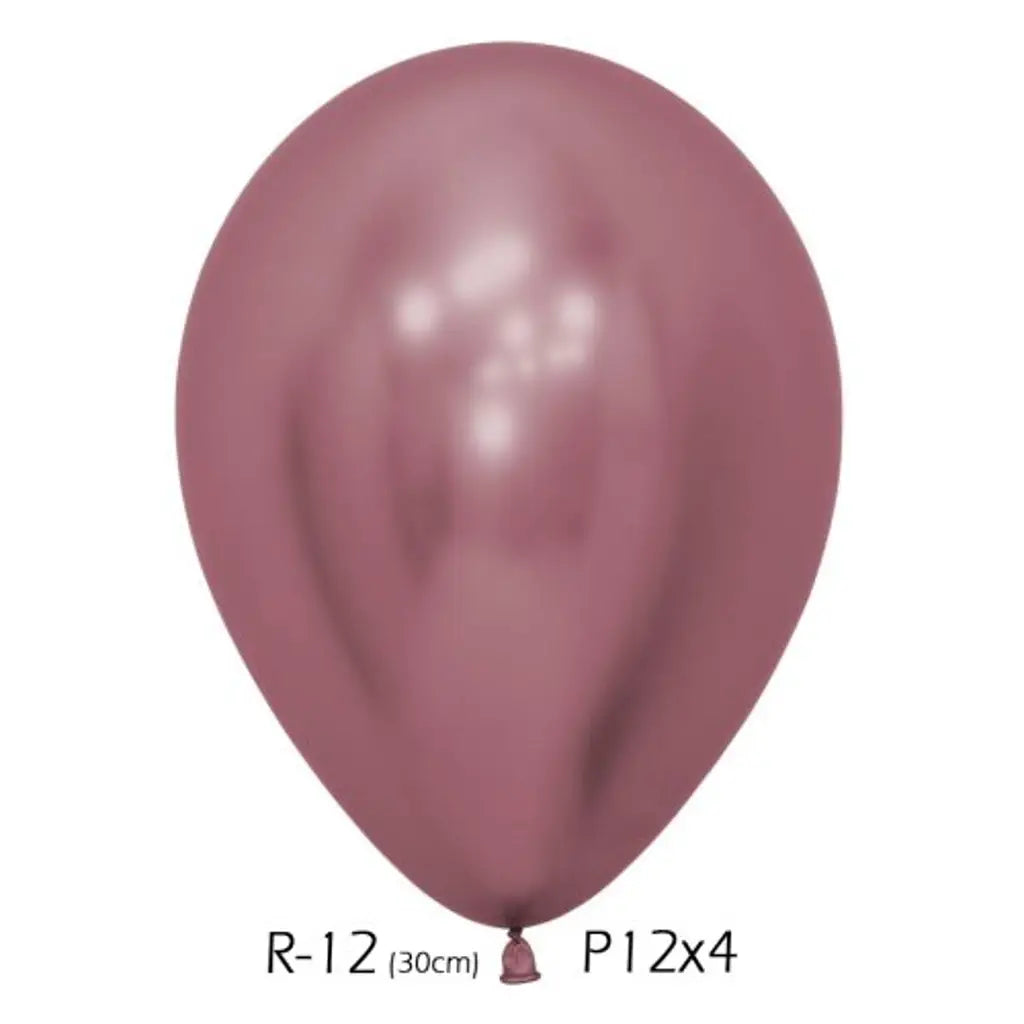 Alpen Decrotex Latex Balloon Reflex Pink 30cm 12Pk 206765