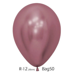 Alpen Decrotex Latex Balloon Reflex Pink 30cm 50Pk 206555