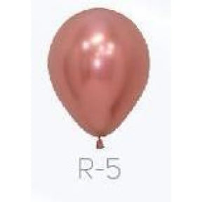 Alpen Decrotex Latex Balloon Reflex Rose Gold 12cm 100Pk 206397