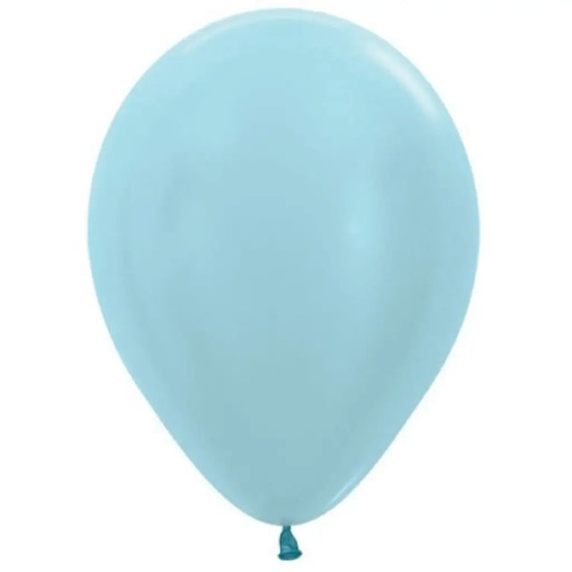 Alpen Decrotex Latex Balloon Satin Blue 12cm 100Pk 206211