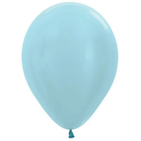 Alpen Decrotex Latex Balloon Satin Blue 30cm 100Pk 206611