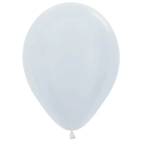 Alpen Decrotex Latex Balloon Satin White 12cm 100Pk 206201